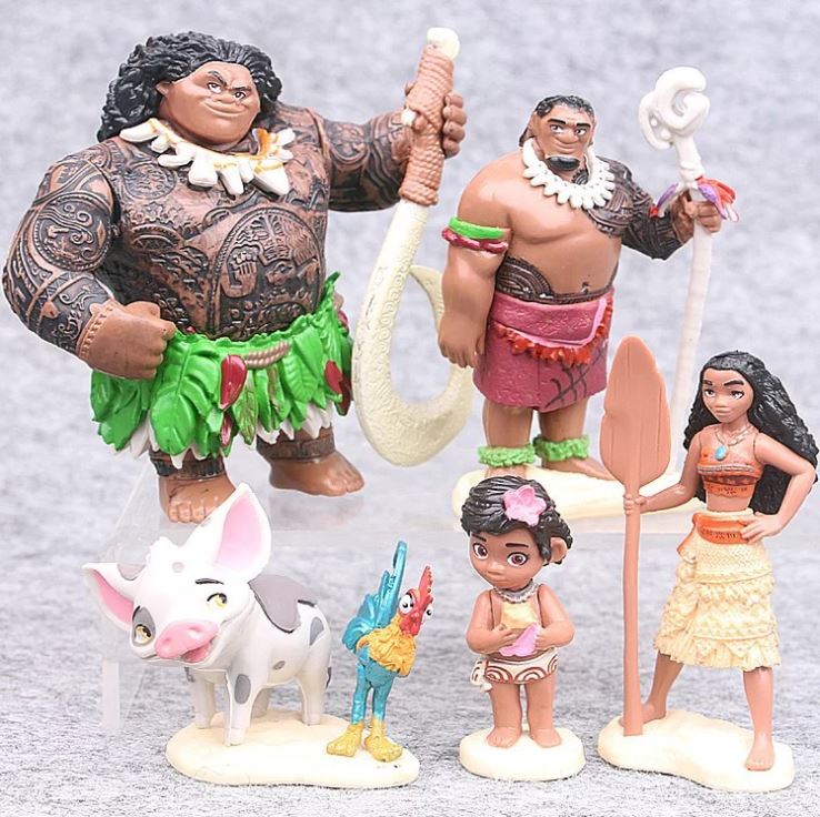 Moana - figures play set - cake decoration cake figures 6pcs