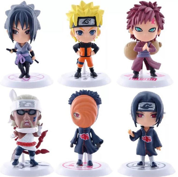 6 piece Naruto Figure Naruto Kakashi Sasuke Sakura