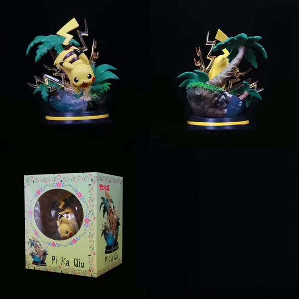 Pokemon Stunning Figure Pikachu figures with background 11cm with box