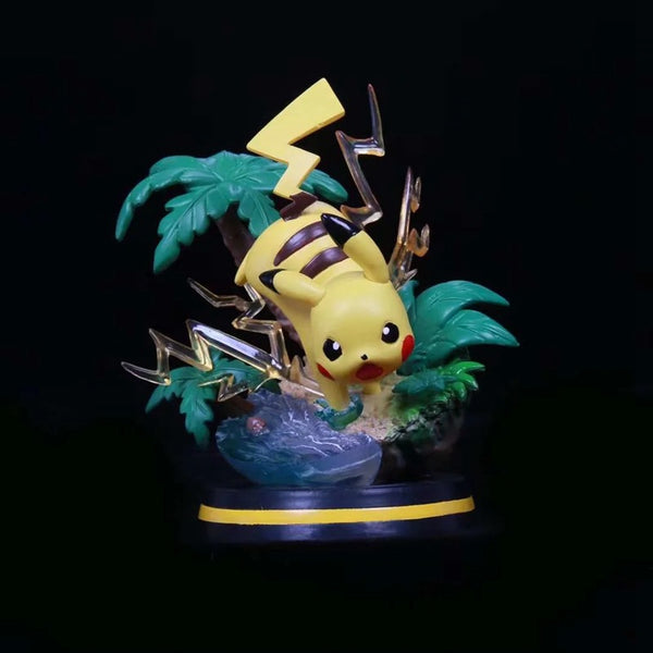 Pokemon Stunning Figure Pikachu figures with background 11cm with box