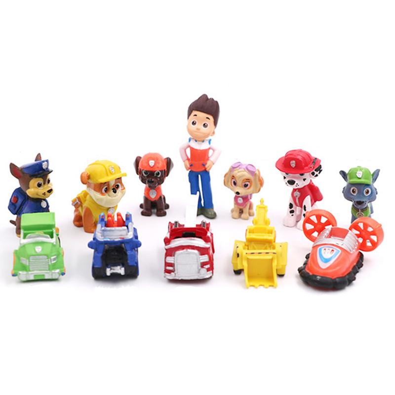 Paw Patrol and ride figures set of 12 cake decoration cake figures