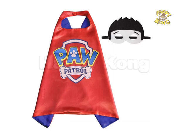 Paw Patrol Kids Party Mask and Cape - Ryder Blue cape
