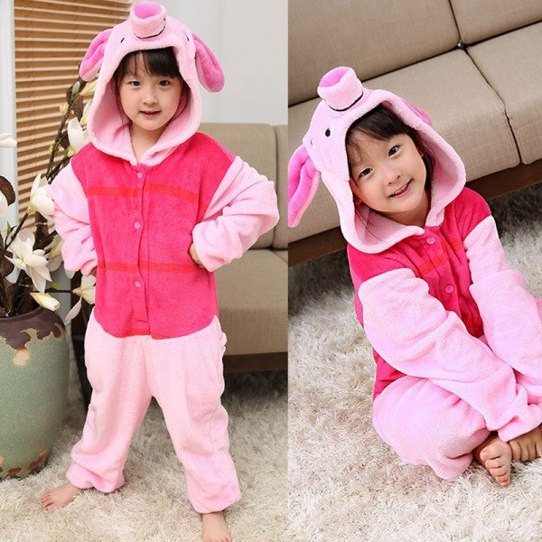Winnie the Pooh, Piglet Onesie Pajamas For Kids Kigurumi Costumes