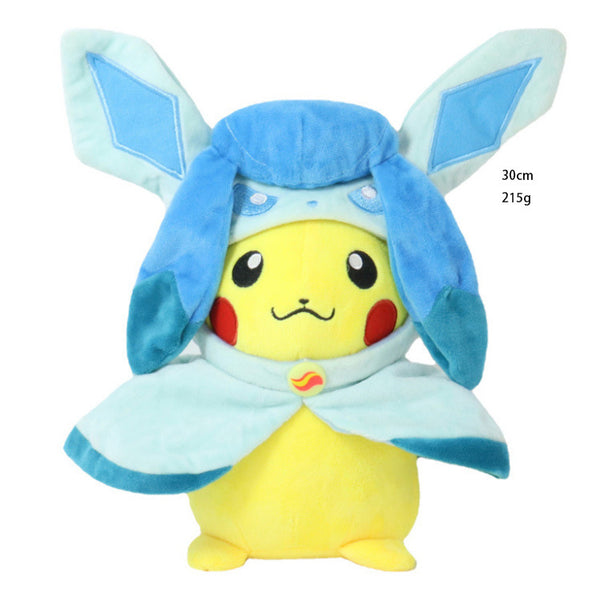 Pokemon Pikachu hat dress up - Glaceon Plush Soft Toy dress up