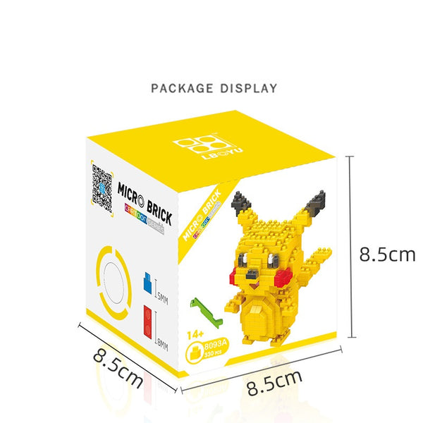 Pokemon Pikachu Diamond Micro blocks building fun