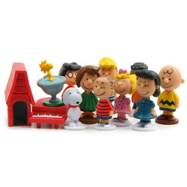 12 Pcs Snoopy Figures Collectable Doll, Trolls Action Figures