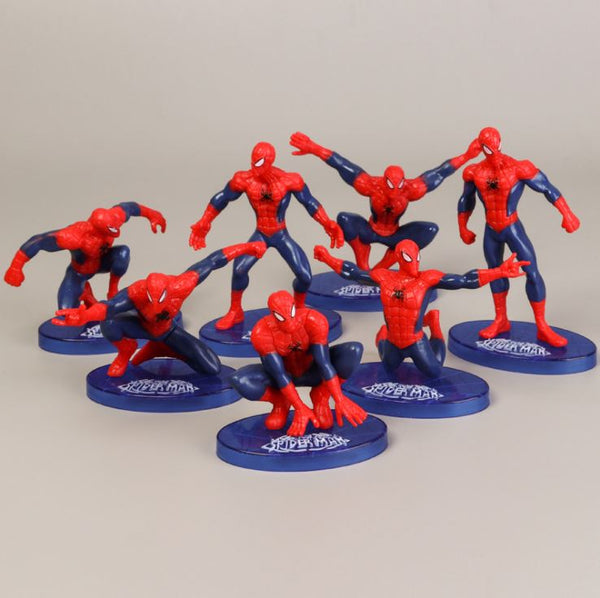 The Avengers Spider Man Action Figure 7Pcs Spiderman