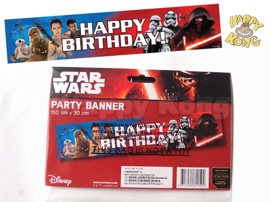 Star Wars Episode 7 Official Licensed Party Banner