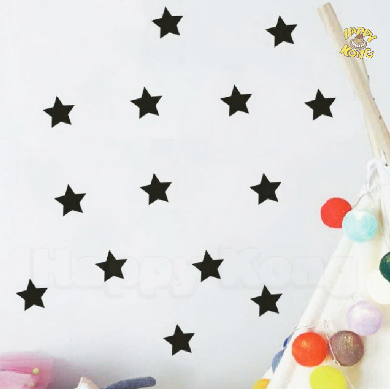 Stars Baby Nursery wall decor stickers set of 40pcs