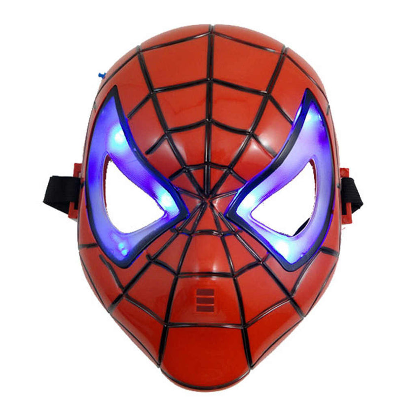 Spiderman Led light up Mask - Plastic mask – Happy Kong NZ