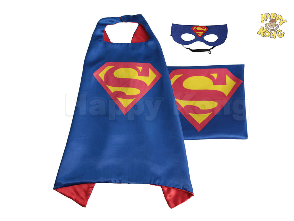 Superman Kids Party Mask and Cape