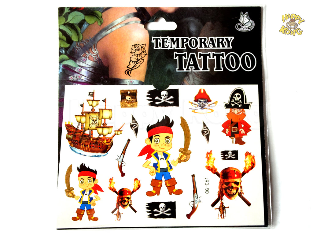 jake the pirate temporary tattoo