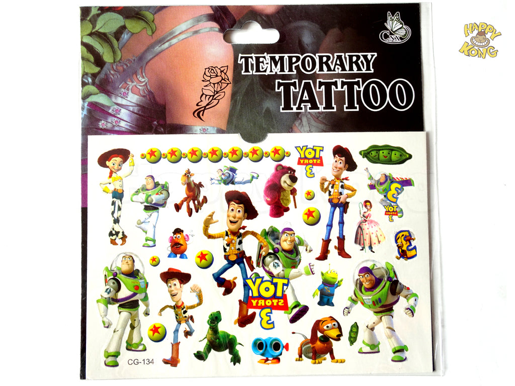 toy story temporary tattoo
