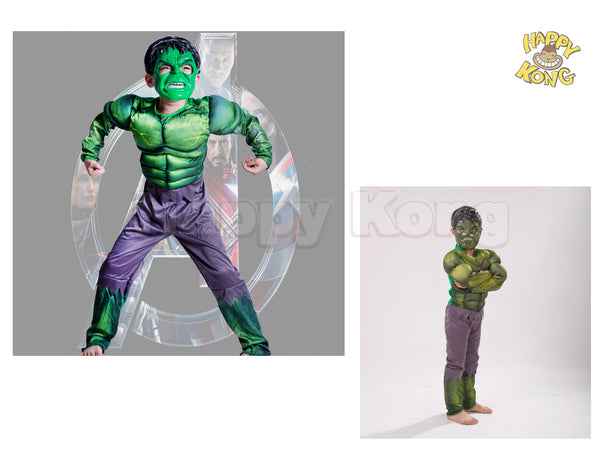Hulk Child Costume + Mask Set