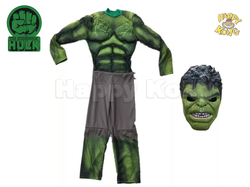 Hulk Children Costume + Mask Set