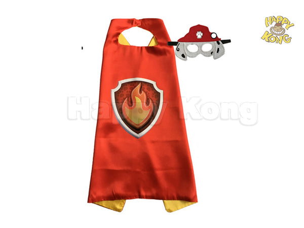 Paw Patrol Kids Party Mask and Cape Marshall