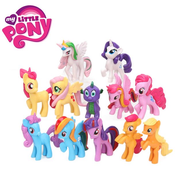 My little pony Figure Set 12pcs Cake Toppers Party Birthday Decorations